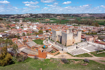 Panoramic view of Encinas de Esgueva, is a municipality in the province of Valladolid, Spain.