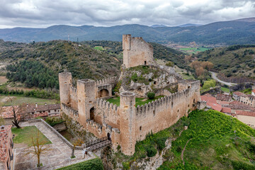 Fototapeta na wymiar Castle of the city of Frias Burgos, Spain