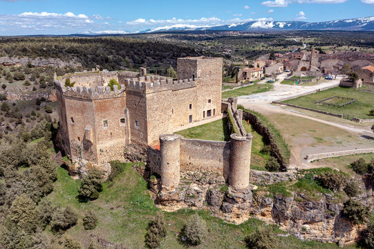 The famous medieval castle of Pedraza in the province of Segovia (Spain)