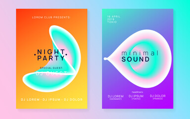 Dance Event. Holiday Pattern For Set Template. Wave Disco Fest. Electronic And Nightlife Layout. Bright Glitch For Presentation. Pink And Turquoise Dance Event