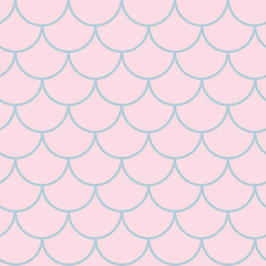 Little mermaid seamless pattern
