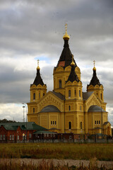 Alexander Nevsky Cathedral in the historical center of Nizhny Novgorod	

