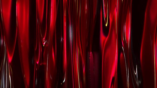Red curtain. Computer generated 3d render