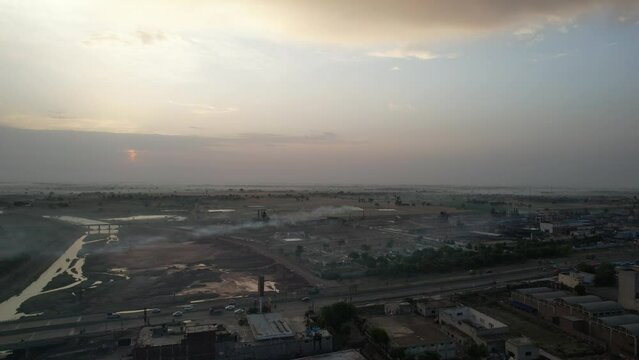 Gorgeous Aerial Views of Kala Shah Kako, Ravi Ryan and SA Gardens Housing Society Punjab Pakistan