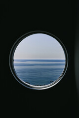 View of sea from the round window