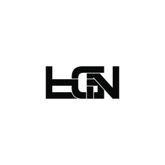tgn letter original monogram logo design