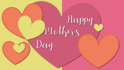 Happy mother's day, mom, mommy, sweetheart, mother's day, pink background, gift for mom