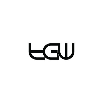 tgw letter original monogram logo design