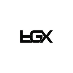 tgx letter original monogram logo design