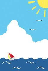 背景イラスト_海の風景