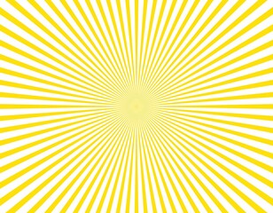 Obraz premium 集中線 余白 スペース シンプル オレンジ 黄色