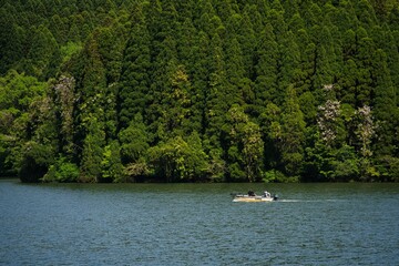 Fototapeta na wymiar Lake and boat