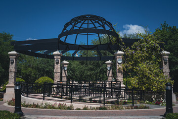 Gazebo in downtown Winter Springs, a suburb of Orlando area in Florida