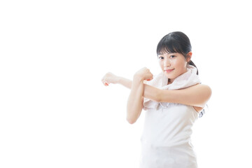 Young woman go on a diet