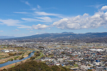 Fototapeta premium 韮山付近の街並み（静岡県伊豆の国市）