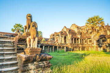 Obraz premium Cambodia is a country located in the southern portion of the Indochinese Peninsula in Southeast Asia. It is 181,035 square kilometers (69,898 square miles) in area