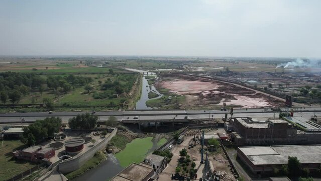 Gorgeous Aerial Views of Kala Shah Kako, Ravi Ryan and SA Gardens Housing Society Punjab Pakistan