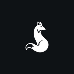 wolf logo vector icon illustration