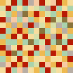 Seamless mosaic background in warm tones