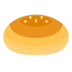 brioche flat icon