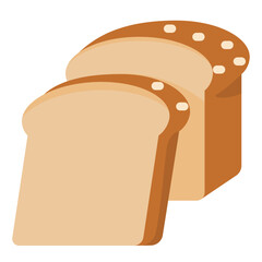 sandwich loaf flat icon