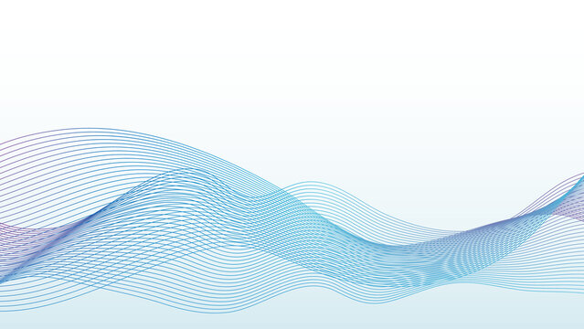 Abstract  Navy blue curved wavy background.