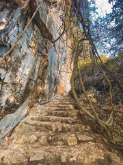 Tham Pha Nang Khoi cave in Phraeprovince, Thailand