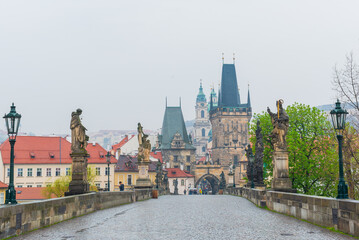 Fototapeta na wymiar View of Prague, The Capital City of Czech Republic