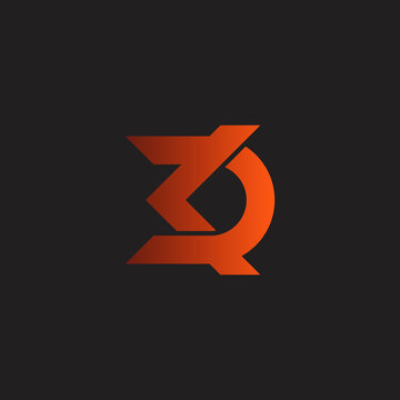 letter kd red arrows linked gradient geometric logo vector