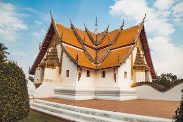 Wat Phumin temple and its wall painting in Nan city, Thailand