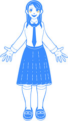 制服を着た女子学生