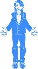 制服を着た女子学生