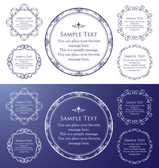 高級感のあるフレームデザイン　カードデザイン　アンティーク　ラグジュリー　ビンテージ	
