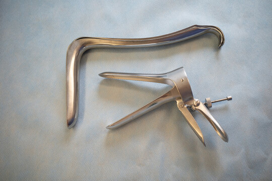 two different types of specula for gynecological examination