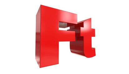 Obraz premium Hungarian forint currency symbol of Hungary in Red - 3d rendering, 3d illustration