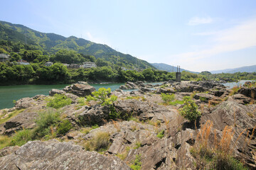 Obraz premium 徳島県東みよし町 美濃田の淵