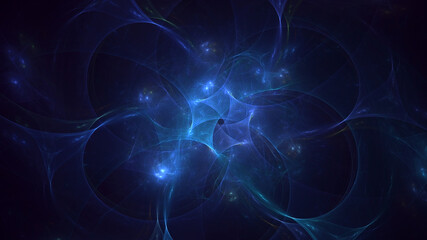 Obraz premium 3D rendering abstract colorful fractal light background
