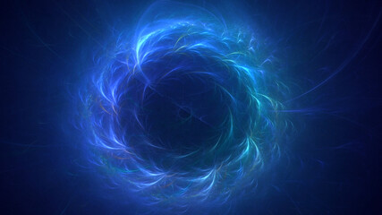 3D rendering abstract round light background