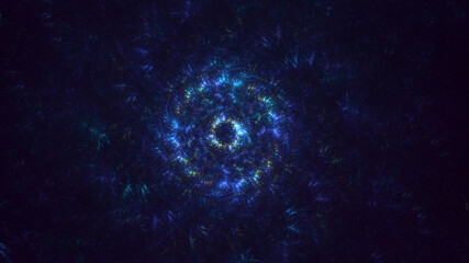 3D rendering abstract round light background