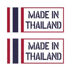 Fototapeta premium made in Thailand stamp set, Kingdom of Thailand product emblem