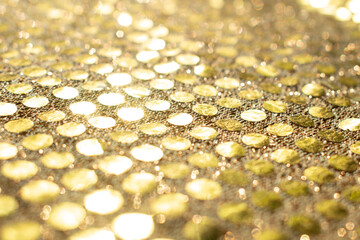 Shiny golden fabric