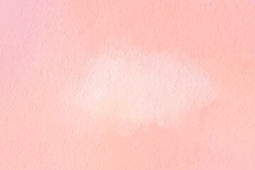Abstract pastel orange hand drawn watercolor paint background