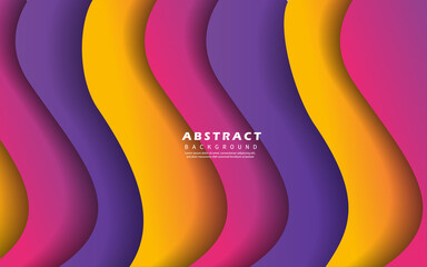 Abstract waves colorful background vector