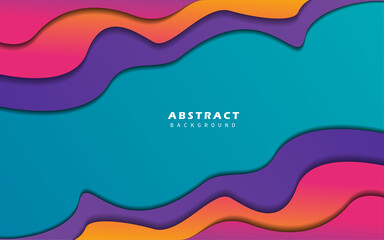 Abstract geometric shape rainbow color background