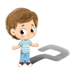 Child with questions and doubts