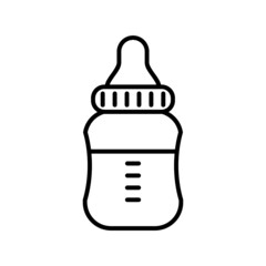 Obraz premium Baby bottle icon isolated on white background 