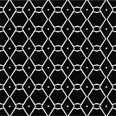 Naklejka premium Vector seamless pattern.Simple stylish abstract geometric background. Monochrome image. Black and white color. Design for decor, prints, textile.Design element for prints. 