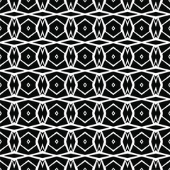 Vector seamless pattern.Simple stylish abstract geometric background. Monochrome image. Black and white color. Design for decor, prints, textile.Design element for prints. 