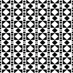 Vector seamless pattern.Simple stylish abstract geometric background. Monochrome image. Black and white color. Design for decor, prints, textile.Design element for prints. 