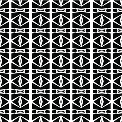 Vector seamless pattern.Simple stylish abstract geometric background. Monochrome image. Black and white color. Design for decor, prints, textile.Design element for prints. 